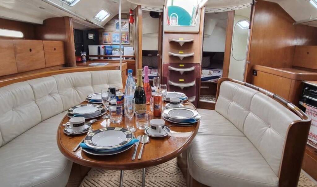 Elegant dining on aboard Sailing Edisa in Rhodes